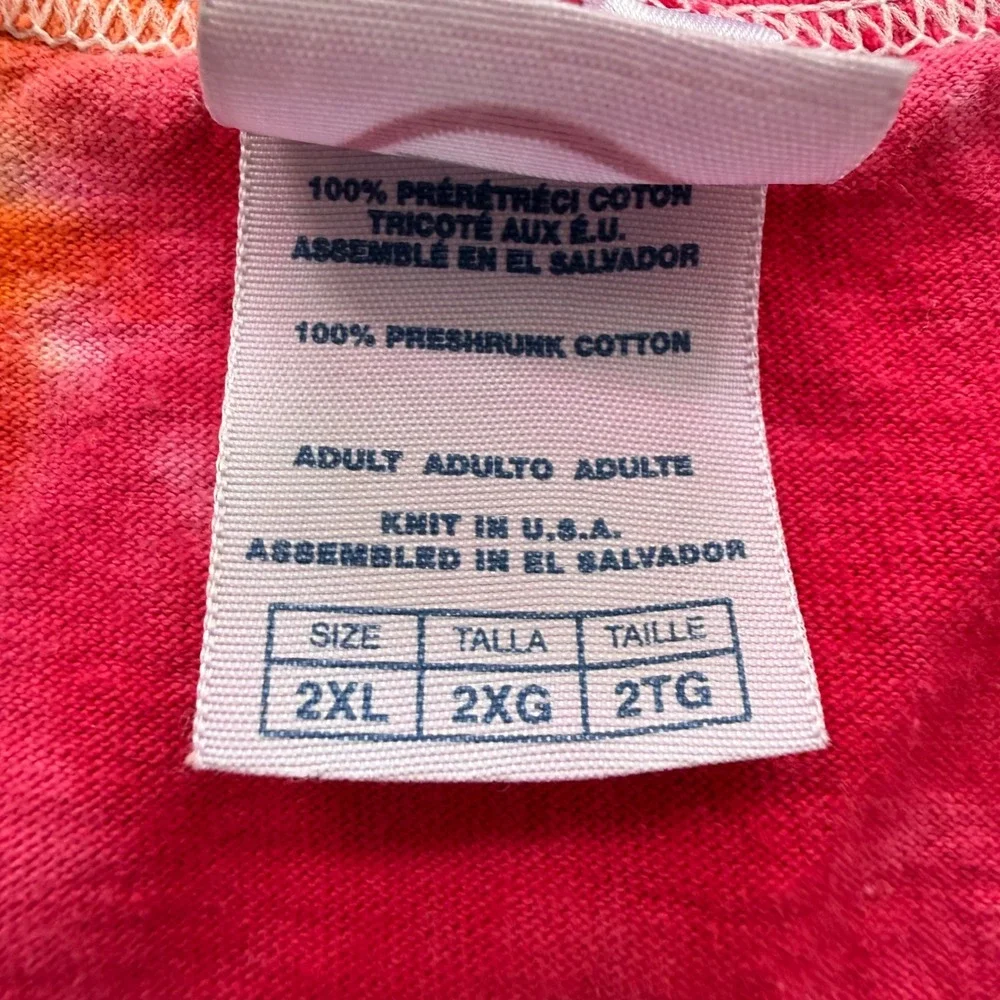 Delta Pro Weight Key West Schooner Wharf Bar Tie Dye Tank Top Mens 2XL Rainbow